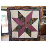 Vintage, hand stitched throw