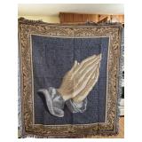 Vintage, Mohawk Home, praying hands throw