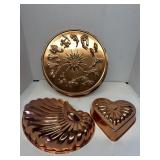Vintage Copper Color Jello Molds Zodiac Signs