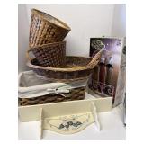 Baskets 4pc Storage Bottles Shelf