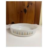 Vintage FireKing 9 inch Round Dish Starburst