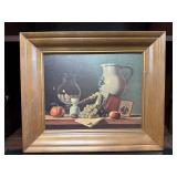Mid Century Country Pottery Tin grapes Print