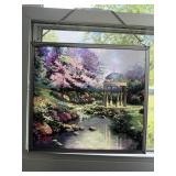 Gazebo Creek Stained Glass Styled Window Hanging