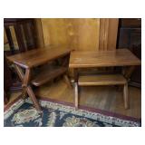 Vintage Solid Wood End Tables 17'x26'x22'