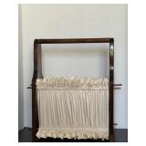 Wood Fabric Magazine Rack