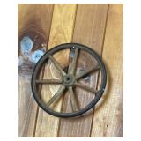 Antique Wooden Wheel 10 inch diameter