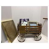 Pull Wagon with Picture Frames