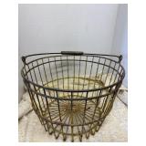 Vintage Egg Basket Metal and some plastic coating