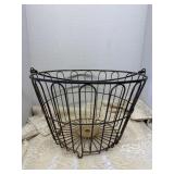 Vintage Potato Basket Metal