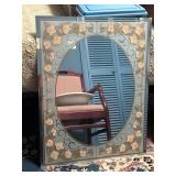 Floral Oval Mirror 22x 28