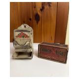 Vintage Match Box with Search Light Advertising