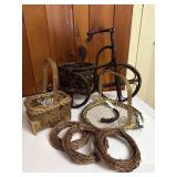 Tricycle Plant Holder Craft items Bicycle has