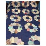 Antique Pinwheel Hand and Machine Stitched
