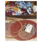 Vintage Buttons Crafts Beads Embroidery Thread