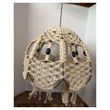 Vintage Macrame  ceiling Light