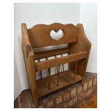 Wood Unfinished Magazine Rack