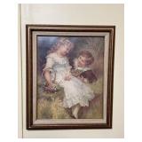 Framed art print, The Sweethearts, by Frederick