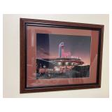 Vintage framed print, Mel's Drive-in.  16x29.5'