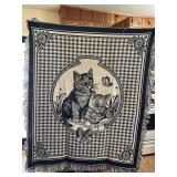 Vintage, kitten throw