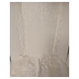 Sheer white lace floral Curtains