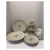 Vintage Cordella Hand Decorated Stone Ware 19pc