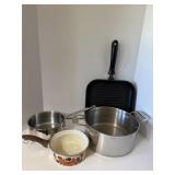 Stainless Pots Enamel Pan and Non Stick Square