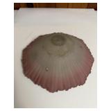 Antique Satin Glass Light Fixture Cover  Rose