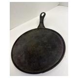 Vintage Cast Iron Flat Skillet  #7
