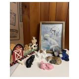 Kittens Rabbits Animals Cat Clock Chips on Ears
