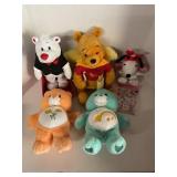 Lot of vintage toys and stuff animals including