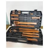 Grill set with case