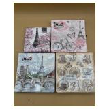 paper napkins crafts decoupage 4 packs Paris