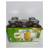 Ball 5 Count Wide Mouth 64 oz Mason Jars with