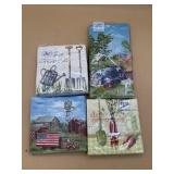 paper napkins crafts decoupage farm themed