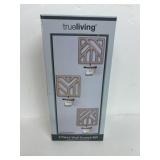 Trueliving 3-piece wall sconce set features a