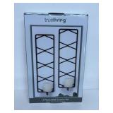 True Living wall sconce set features two matte