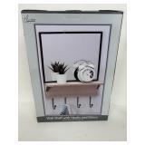 trueliving essentials Wall Shelf with Hooks &