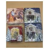 paper napkins crafts decoupage Christmas themed 4