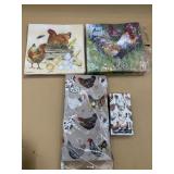 paper napkins crafts decoupage chickens rooster 4