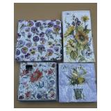 paper napkins crafts decoupage flower themed 4