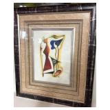 Alfred Alexander Gï¿½ckel Abstract framed under