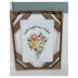 Farmhouse Floral Metal Wall Sign 21ï¿½17 ï¿½Make