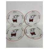 4 Emerald stoneware pasta plates feature a