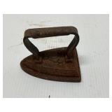Antique cast iron small clothes iron