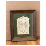 House Rules Picture -18x15