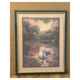 Home Interior Swans in Stream 34 tall and 25 wide