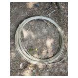 Large coil of galvanized steel wire