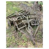 antique farm disc harrow tractor attachment