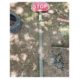 Galvanized Stop Sign