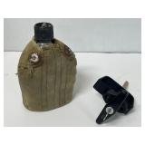 Vintage military style canteen & T-handle lock
